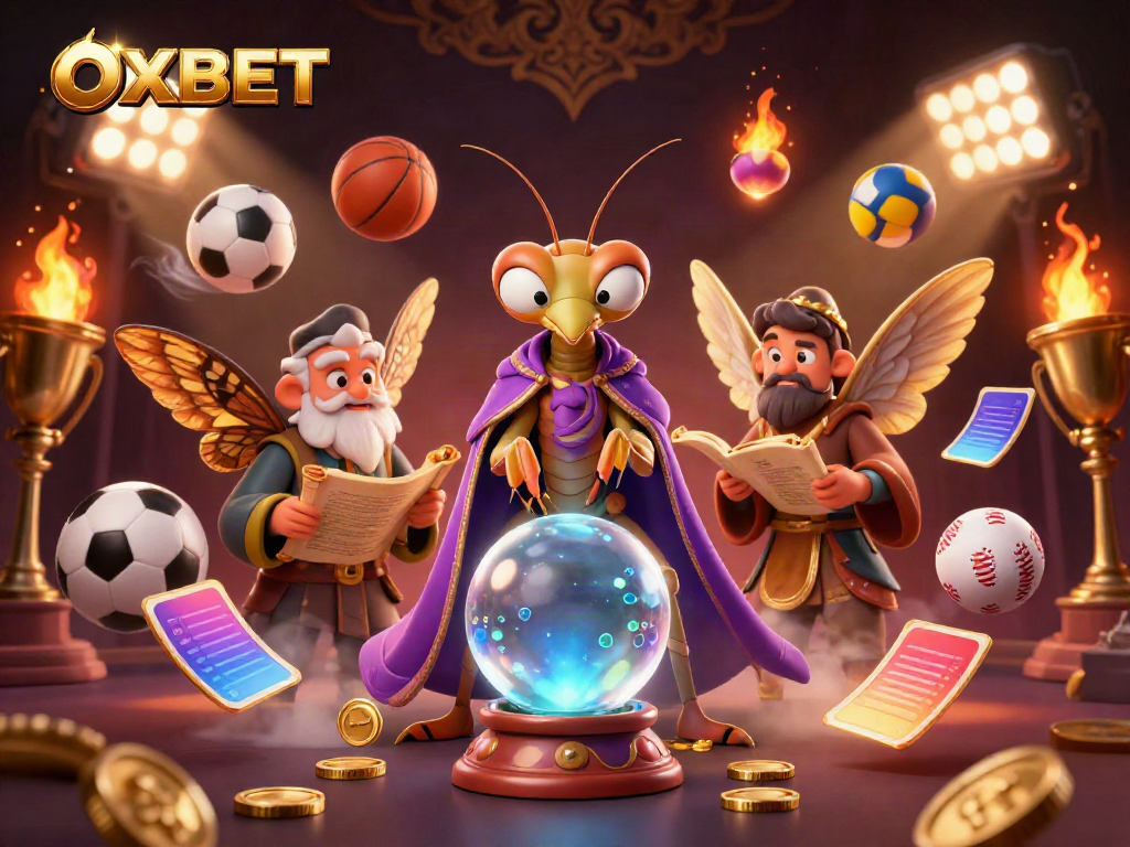 Experience exhilarating betting action with OXBET, featuring vibrant characters and dynamic sports elements.