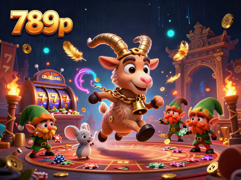 Experience the thrill of 789p at a holiday-horror casino with festive characters in action.