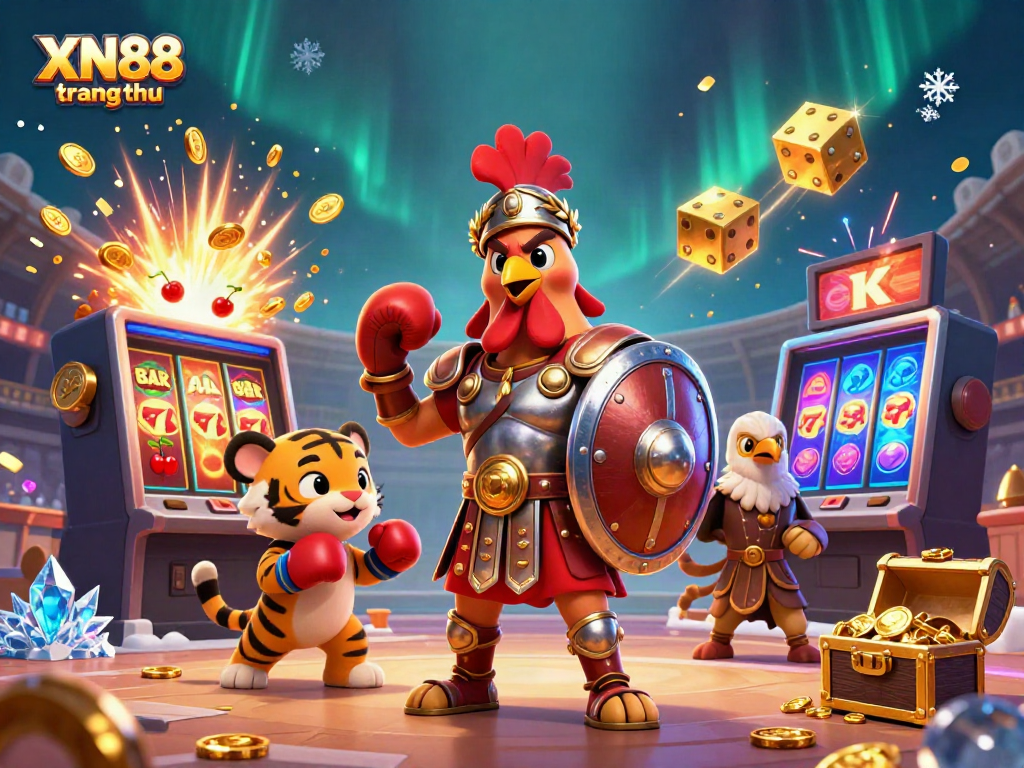 Engage in thrills at XN88 trang chủ amidst symbol-filled casino excitement and dynamic characters.