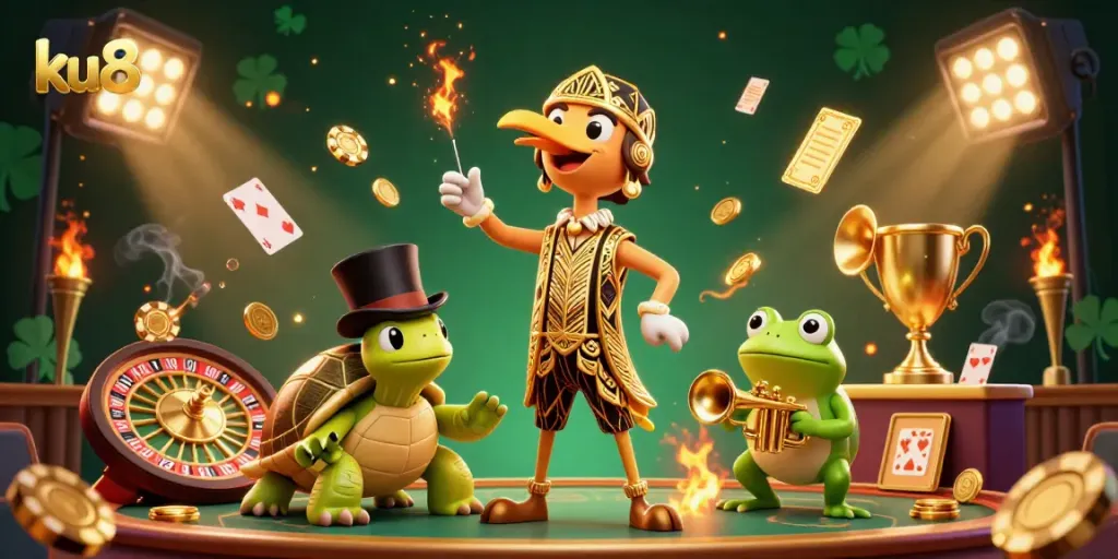 Experience thrilling live casino play at ku88 with captivating characters and dynamic elements.