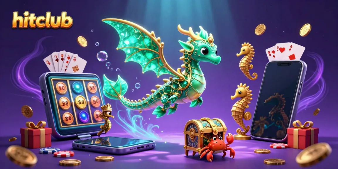 Engage with hitclub's immersive slot game world, featuring vibrant visuals and magical creatures.