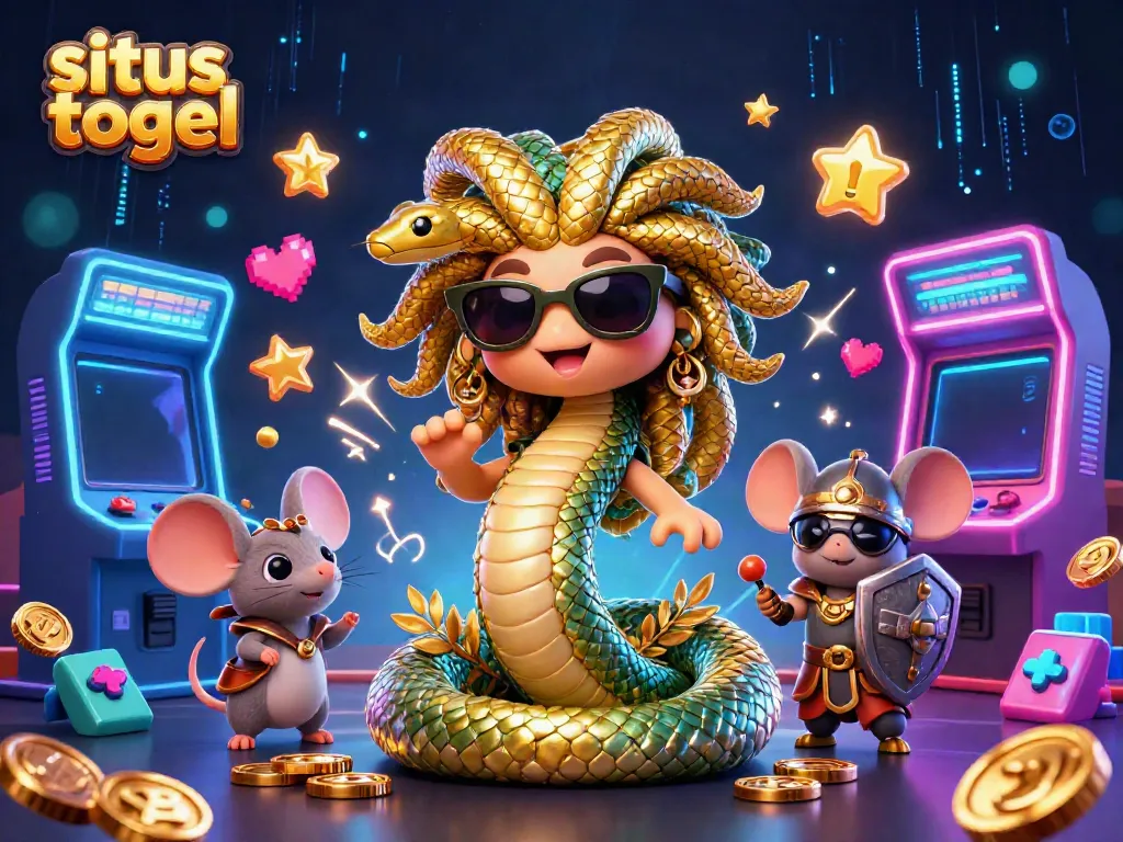 Engage with situs togel through captivating gameplay featuring vibrant characters and colorful arcade elements.