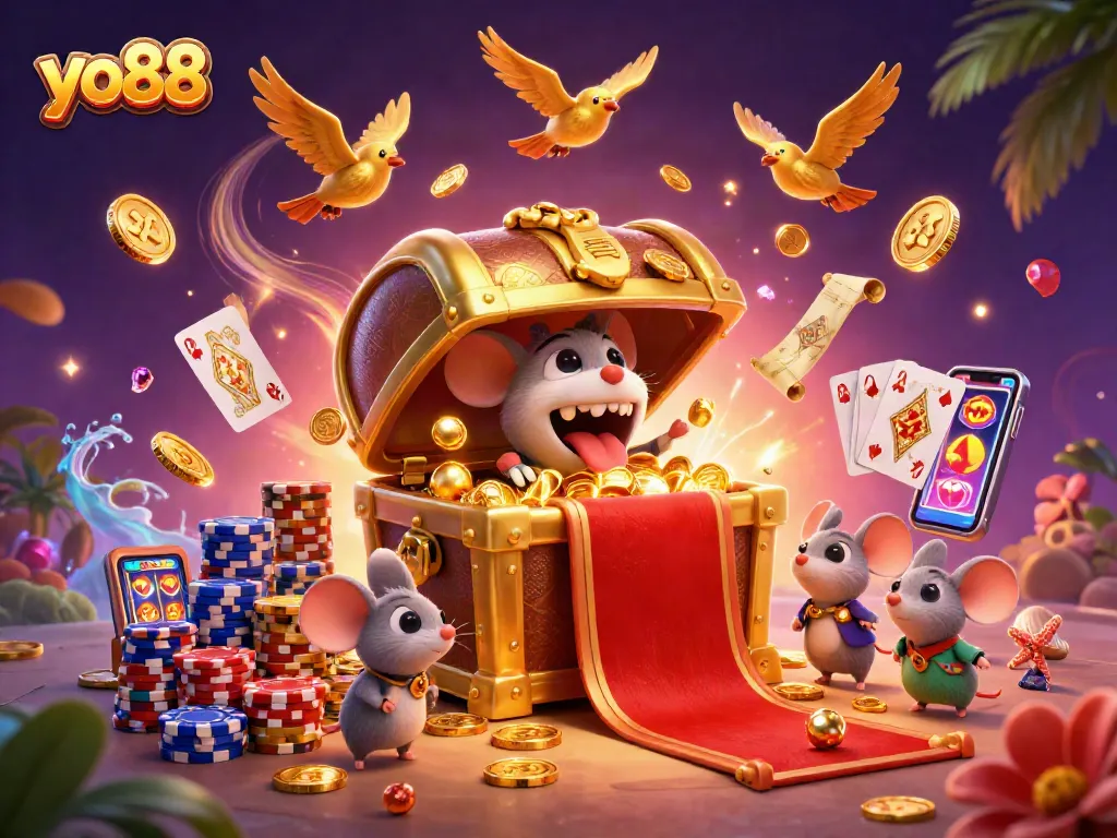 Engage in thrilling adventures at yo88 with treasure-laden chests and spinning roulette wheels