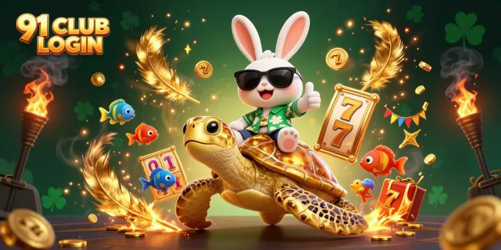 Experience the thrill of 91 CLUB LOGIN with an exciting casino scene featuring treasure and adventure.