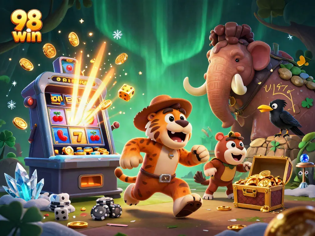 Join the thrill of 98 win slots with explosive jackpots and vibrant casino elements.