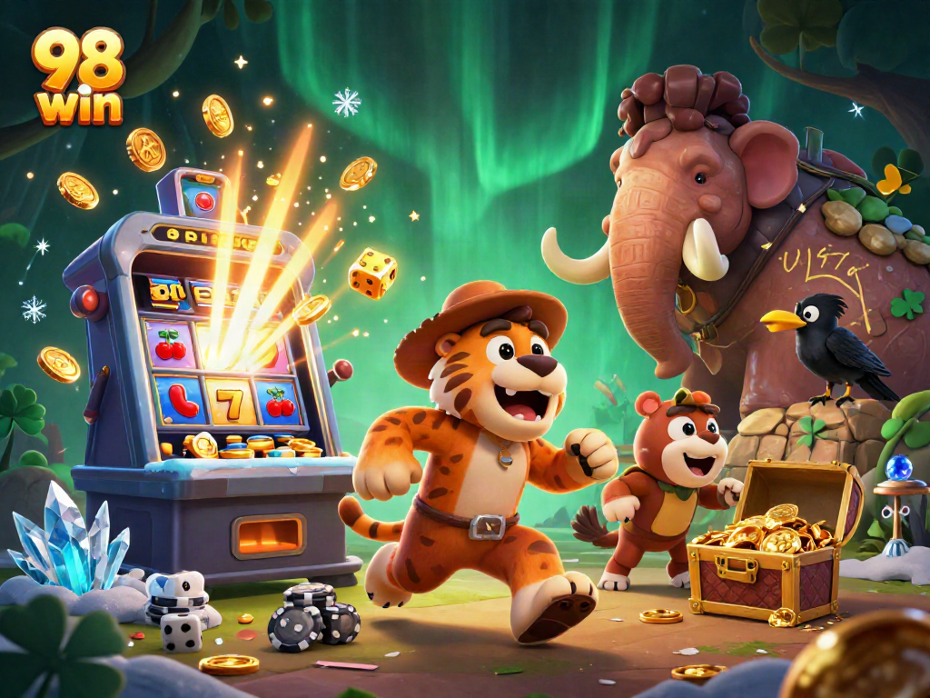 Join the thrill of 98 win slots with explosive jackpots and vibrant casino elements.