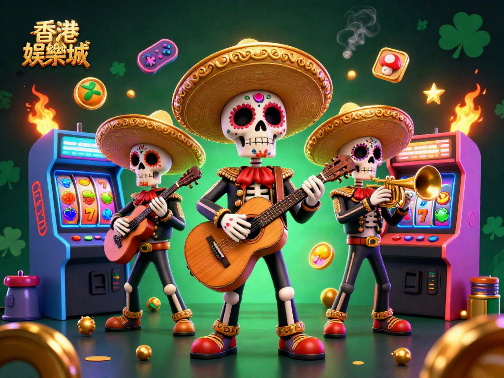 Immerse in the vibrant 香港娛樂城 scene, with a lively mariachi band and dynamic gaming elements