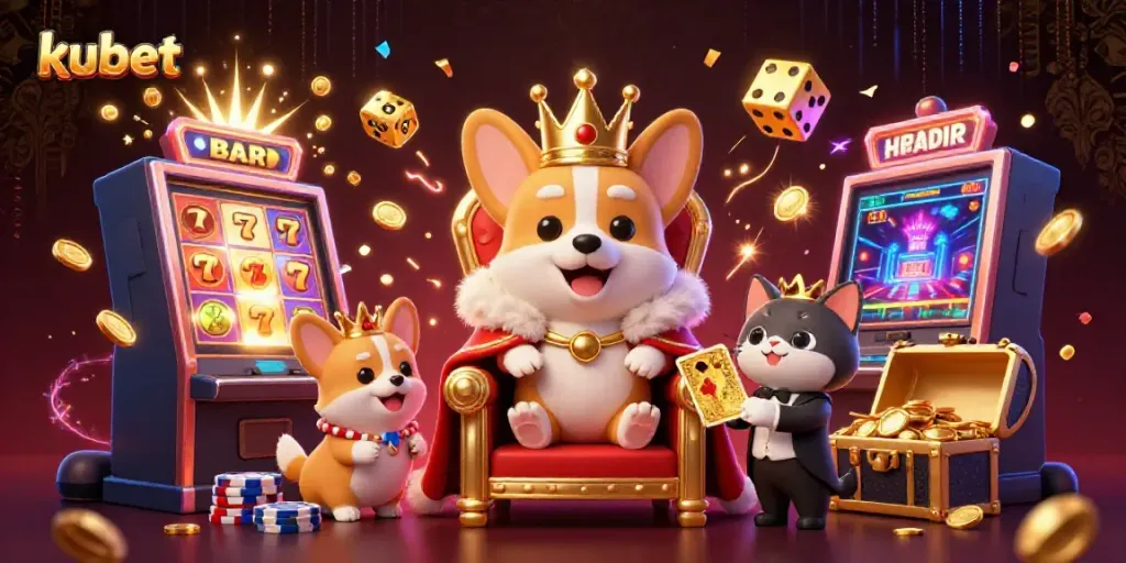 Experience thrilling wins with kubet's vibrant casino scene filled with royalty and excitement.